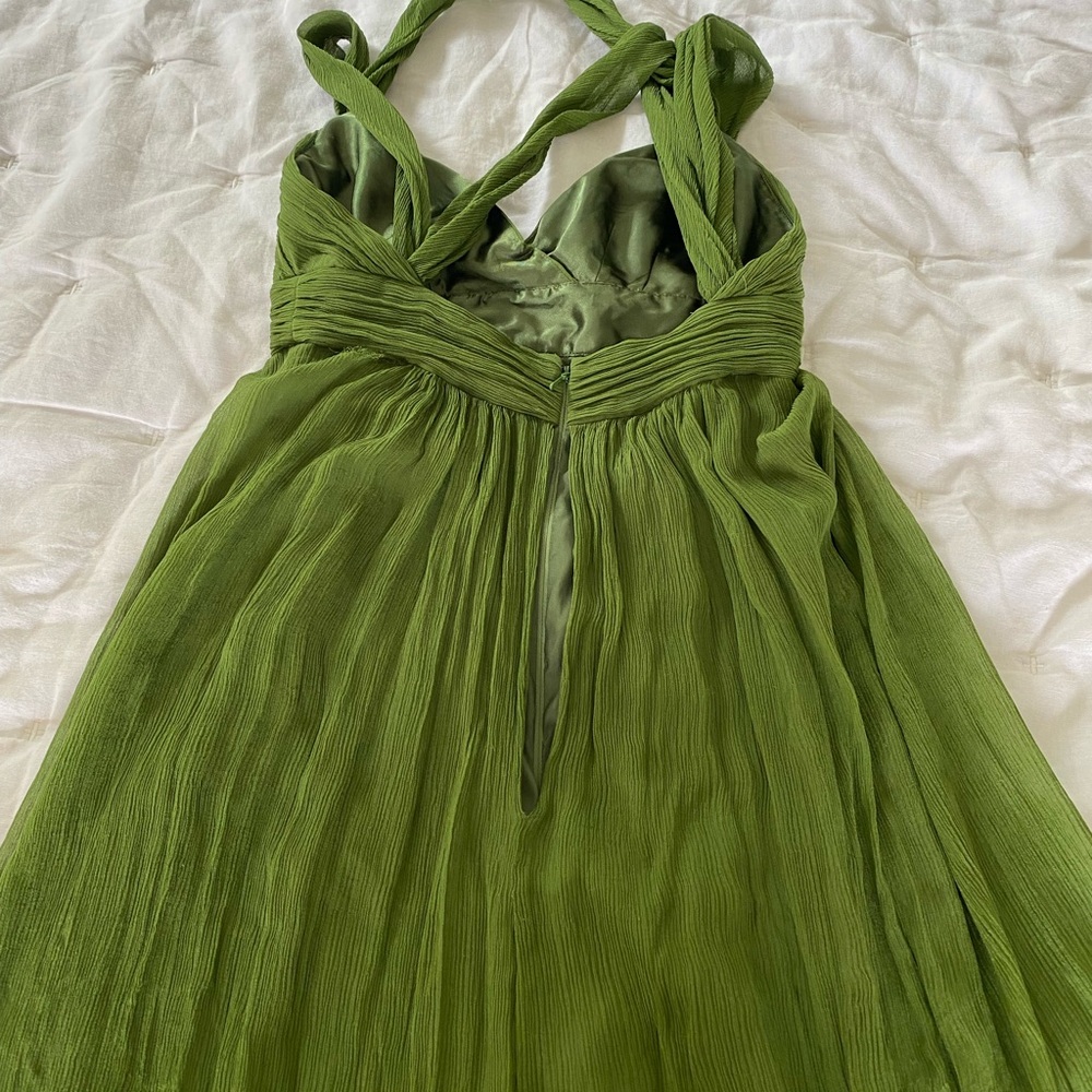 Elegant Green Maxi dress bcbgmaxazria - Picture 6 of 10
